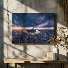 Art Prints of Shanghai in the cloud