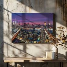 Art Prints of Manhattan skyline during beautiful sunset