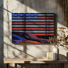 Art Prints of Stars and Stripes reflected