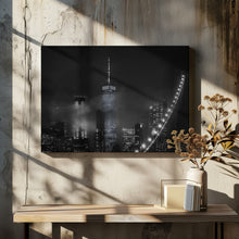 Art Prints of Night cityscape from the Brooklyn Bridge