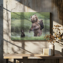 Art Prints of Momma Bear and Her Cubs