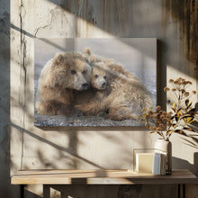 Art Prints of Momma Bear and Cub Aware