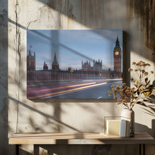 Art Prints of Big Ben with bright trails