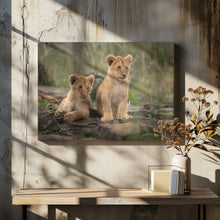 Art Prints of Little lion cubs