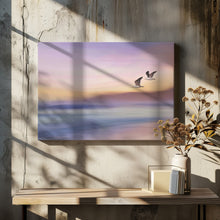 Art Prints of Seagulls over Long Beach