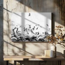 Art Prints of Swans waves