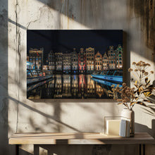 Art Prints of &quot;Dancing Houses&quot; on the Damrak Canal in Amsterdam