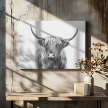 Canvas Art Print Highland Bull