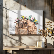 Canvas Art Print Boho Alpacas