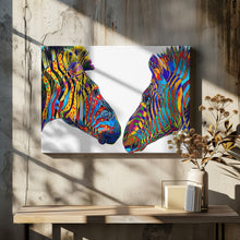 Canvas Art Print Ziggy and Zag the Zebras