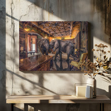 Canvas Art Print Elephants 1