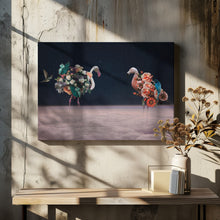 Canvas Art Print Flamingos