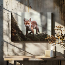 Canvas Art Print Little red fox