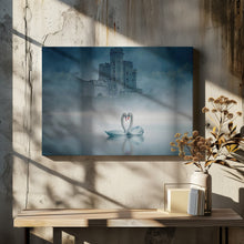 Canvas Art Print Windsor Castle and Swan