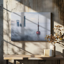 Art Prints of Shanghai in clouds