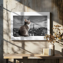 Art Prints of The Eiffel Cat