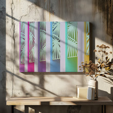 Art Prints of Rainbow Color Wall at The Saguaro