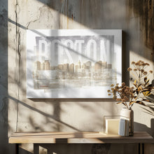 Art Prints of BOSTON Skyline | Vintage