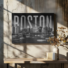 Art Prints of BOSTON Skyline Monochrome