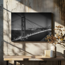 Art Prints of Monochrome Cityscape of Golden Gate Bridge