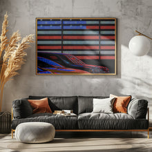 Art Prints of Stars and Stripes reflected