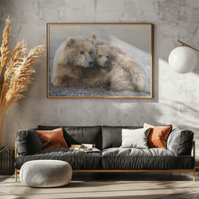 Art Prints of Momma Bear and Cub Aware