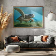 Art Prints of Green turtle