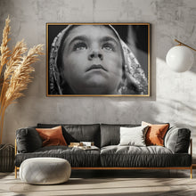 Art Prints of Girl with Sardinian traditional veil