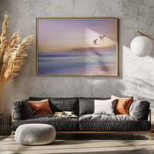 Art Prints of Seagulls over Long Beach