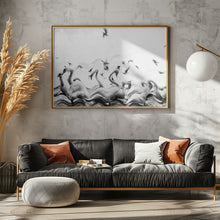 Art Prints of Swans waves