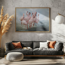 Art Prints of Lesser Flamingo Summit