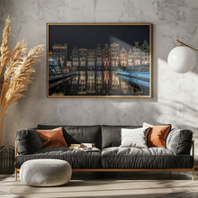 Art Prints of &quot;Dancing Houses&quot; on the Damrak Canal in Amsterdam