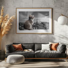 Art Prints of The Eiffel Cat