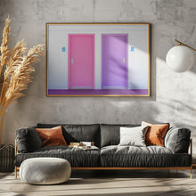 Art Prints of Pink and Purple Doors at the Saguaro