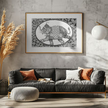 Art Prints of Walking Elephant