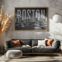 Art Prints of BOSTON Skyline Monochrome