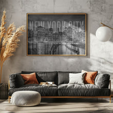 Art Prints of NEW YORK CITY Skyline Monochrome