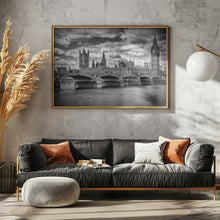 Art Prints of LONDON Houses of Parliament &amp; Westminster Bridge