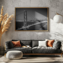 Art Prints of Monochrome Cityscape of Golden Gate Bridge