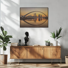 Art Prints of Sunrise at the Dubai Water Canal