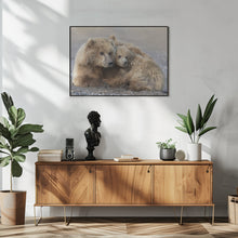 Art Prints of Momma Bear and Cub Aware