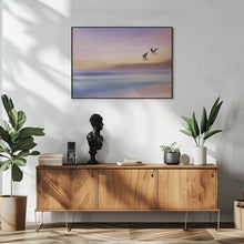 Art Prints of Seagulls over Long Beach