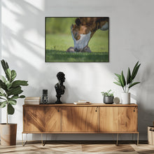 Art Prints of cow deer love