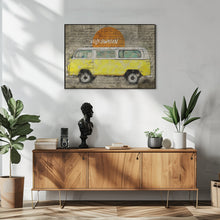 Art Prints of volkswagen vw combi yellow