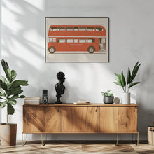 Art Prints of Red English Bus