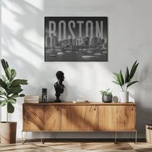 Art Prints of BOSTON Skyline Monochrome