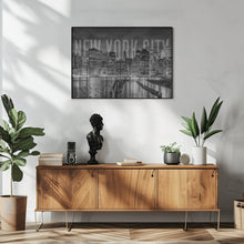 Art Prints of NEW YORK CITY Skyline Monochrome