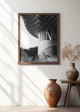 Art Prints of climbing over parasol