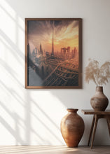 Art Prints of Dubai's Fiery sunset