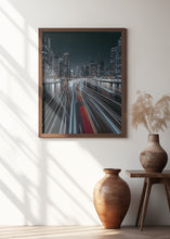 Art Prints of Traffic jam in the Dubai canal